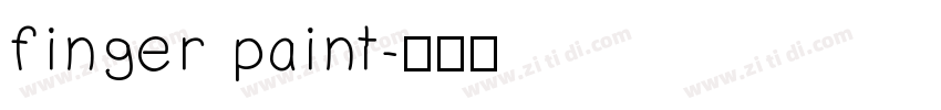 finger paint字体转换